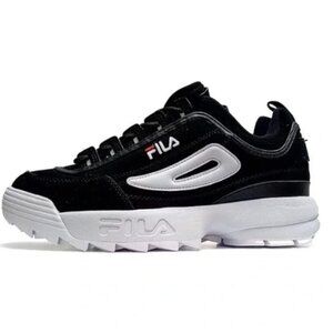 Barely Worn Fila Disrupter 2 Black BACK TO SCHOOL